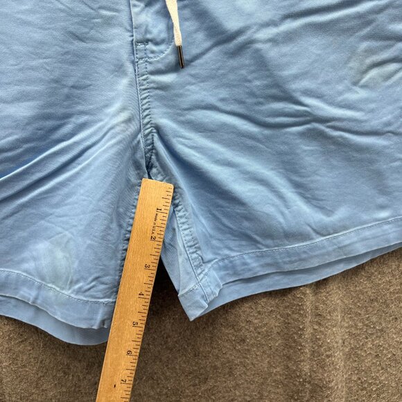 Polo Ralph Lauren Shorts Men XL Stretch Classic Blue Drawstring Chino Summer - Picture 5 of 11